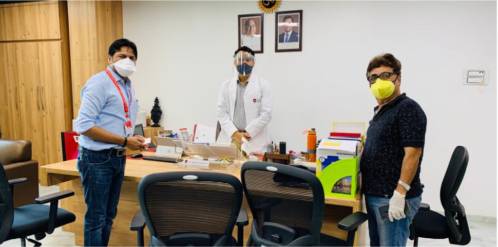 Laser Technologies Face Shield Production during COVID-19