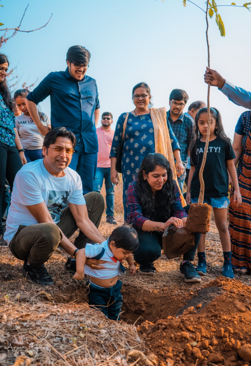 Tree plantation drive participants